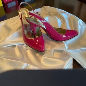 Guess, Hot Pink, sling back,  4 inch heels